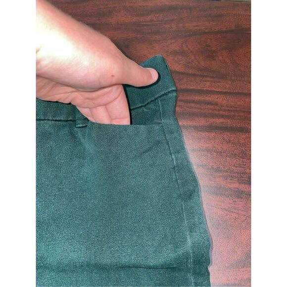 Old Navy Pixie Mid Rise Dark Green Pants Size 0 Regular - Picture 3 of 7